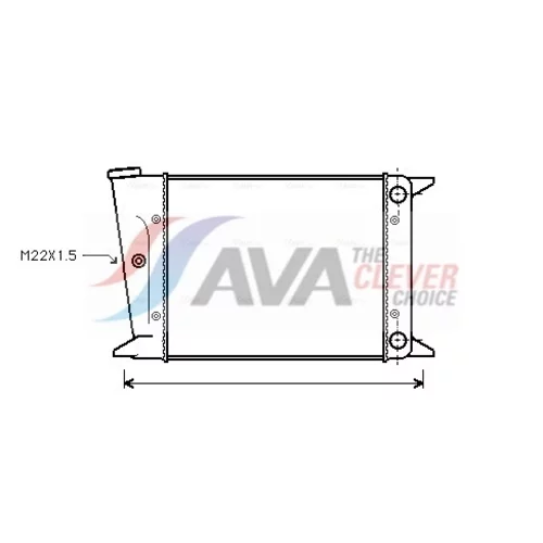 Chladič motora AVA QUALITY COOLING VN2004