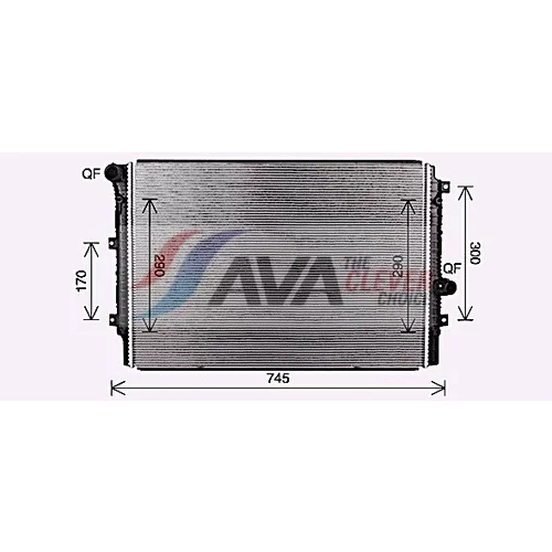 Chladič motora AVA QUALITY COOLING VN2414 - obr. 1