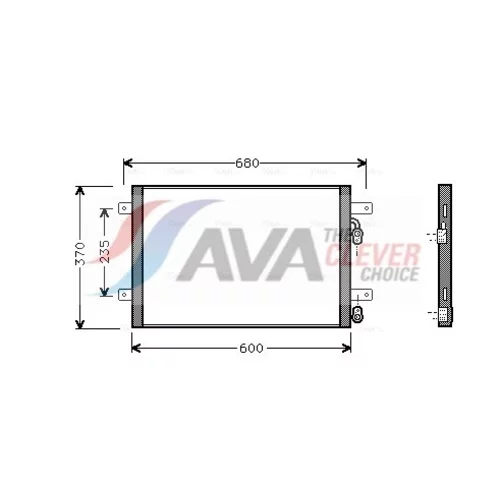 Kondenzátor klimatizácie AVA QUALITY COOLING VN5153