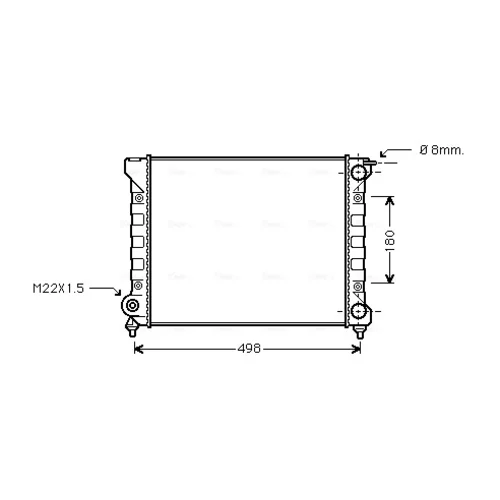 Chladič motora AVA QUALITY COOLING VNA2047