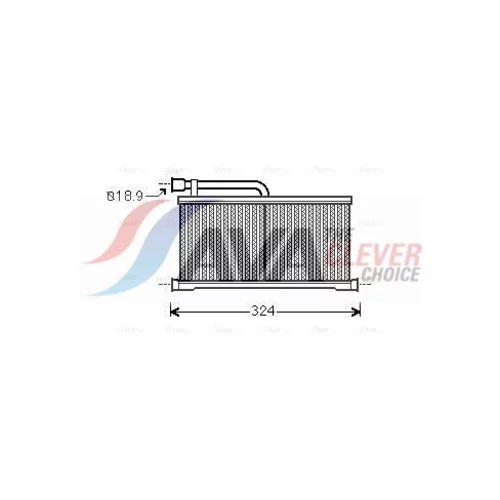 Výmenník tepla vnútorného kúrenia AVA QUALITY COOLING AIA6296