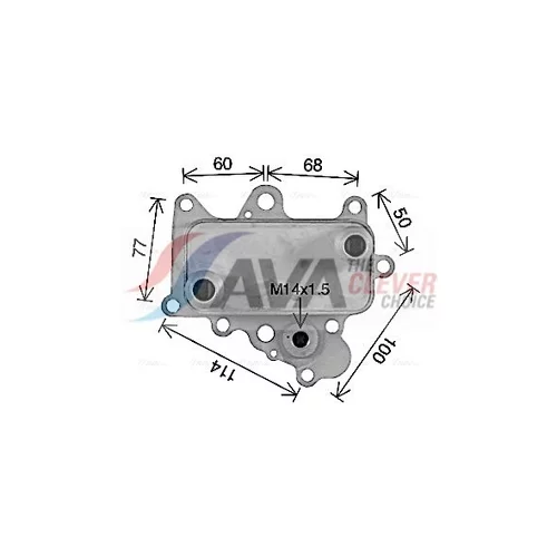 Chladič motorového oleja AVA QUALITY COOLING AL3152 - obr. 2