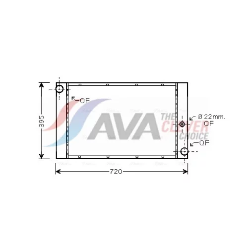 Chladič motora AVA QUALITY COOLING BW2337