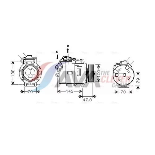 Kompresor klimatizácie AVA QUALITY COOLING BWK331