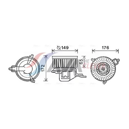 Vnútorný ventilátor AVA QUALITY COOLING CN8291