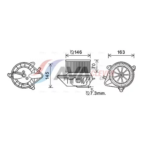 Vnútorný ventilátor AVA QUALITY COOLING CN8292