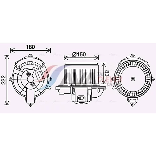 Vnútorný ventilátor AVA QUALITY COOLING CN8310