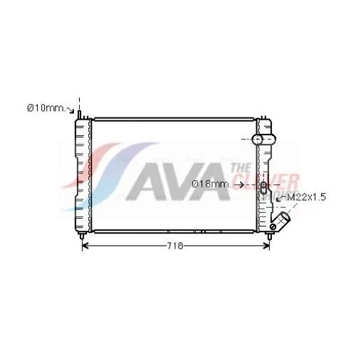 Chladič motora AVA QUALITY COOLING CNA2037