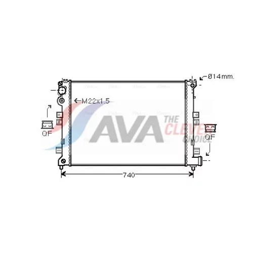 Chladič motora AVA QUALITY COOLING CNA2089