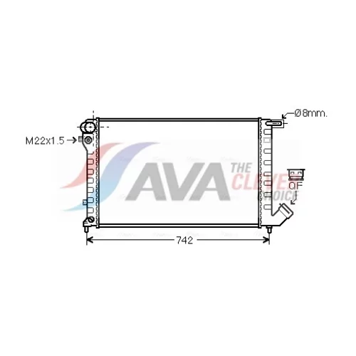 Chladič motora AVA QUALITY COOLING CNA2159