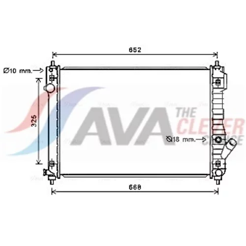 Chladič motora AVA QUALITY COOLING CT2049