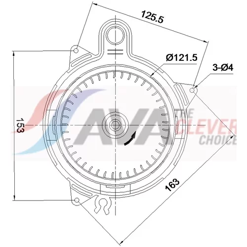 Vnútorný ventilátor AVA QUALITY COOLING DA8026