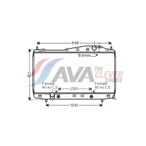 Chladič motora AVA QUALITY COOLING DW2055