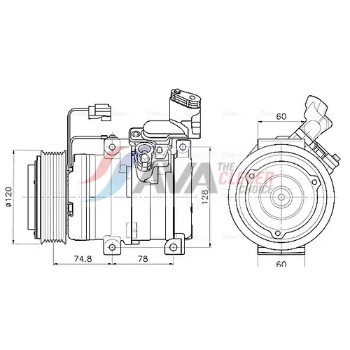 Kompresor klimatizácie AVA QUALITY COOLING HDAK340