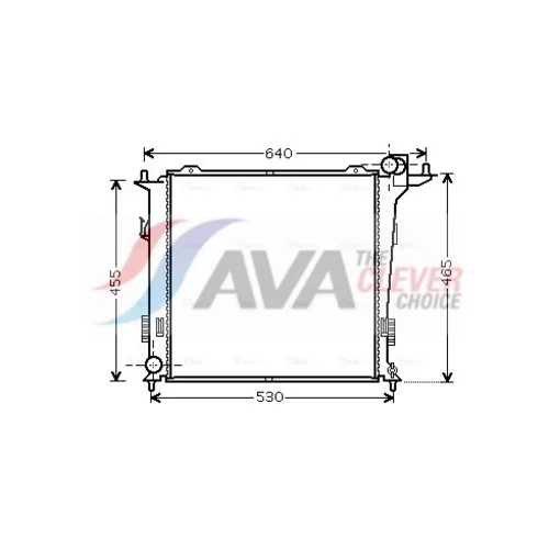 Chladič motora AVA QUALITY COOLING HY2207