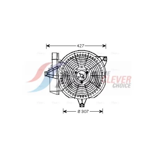 Ventilátor chladenia motora AVA QUALITY COOLING HY7515