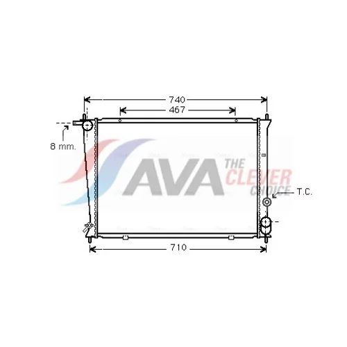 Chladič motora AVA QUALITY COOLING HYA2049