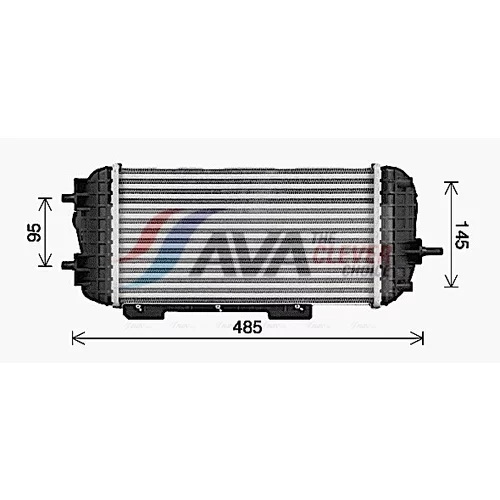 Chladič plniaceho vzduchu AVA QUALITY COOLING KA4329