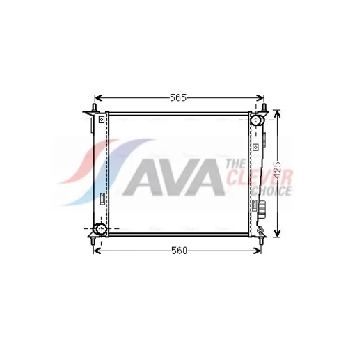 Chladič motora AVA QUALITY COOLING KAA2143