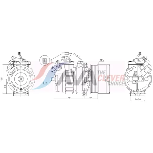 Kompresor klimatizácie AVA QUALITY COOLING MEAK357