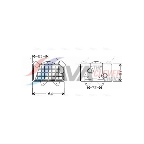 Chladič motorového oleja AVA QUALITY COOLING MS3240