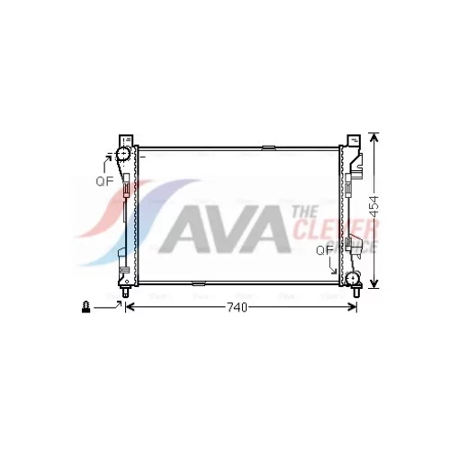 Chladič motora AVA QUALITY COOLING MSA2463