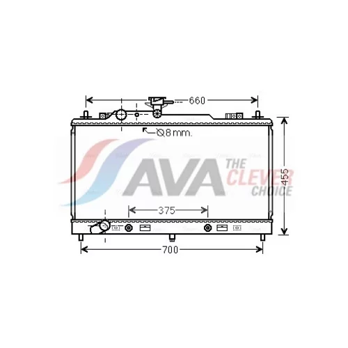 Chladič motora AVA QUALITY COOLING MZ2223