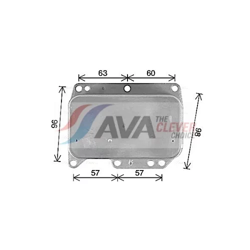 Chladič motorového oleja AVA QUALITY COOLING OL3710 - obr. 2