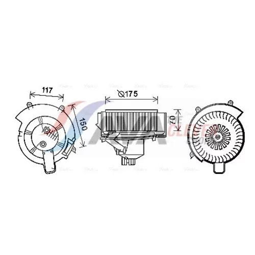 Vnútorný ventilátor AVA QUALITY COOLING OL8646