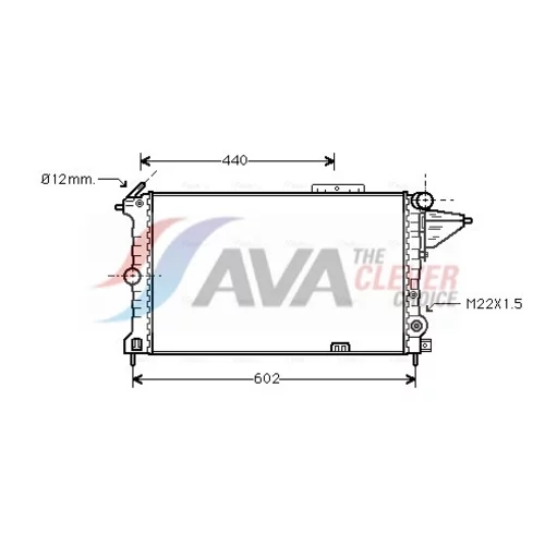 Chladič motora AVA QUALITY COOLING OLA2119