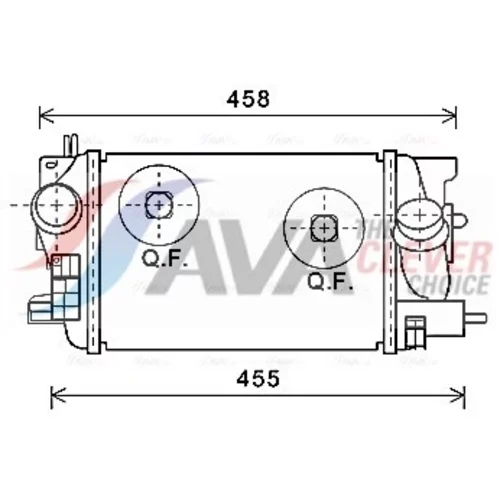 Chladič plniaceho vzduchu AVA QUALITY COOLING OLA4593