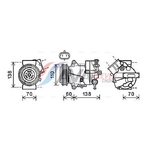 Kompresor klimatizácie AVA QUALITY COOLING OLAK607