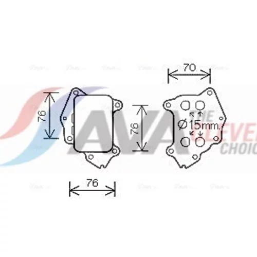 Chladič motorového oleja AVA QUALITY COOLING PE3396