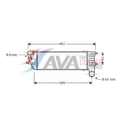 Chladič plniaceho vzduchu AVA QUALITY COOLING PEA4204