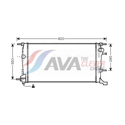 Chladič motora AVA QUALITY COOLING RTA2445