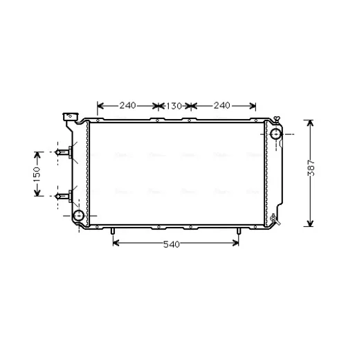 Chladič motora AVA QUALITY COOLING SU2018