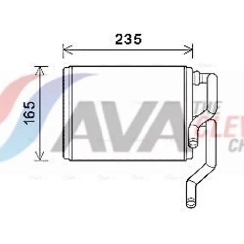 Výmenník tepla vnútorného kúrenia AVA QUALITY COOLING SUA6111