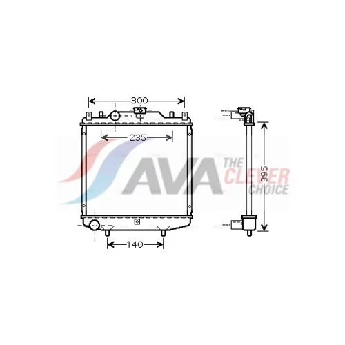 Chladič motora AVA QUALITY COOLING SZ2028