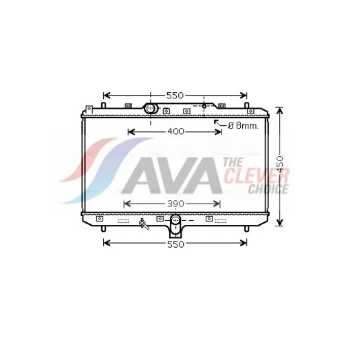 Chladič motora AVA QUALITY COOLING SZA2086