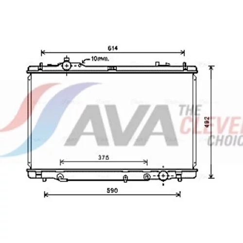 Chladič motora AVA QUALITY COOLING TO2615