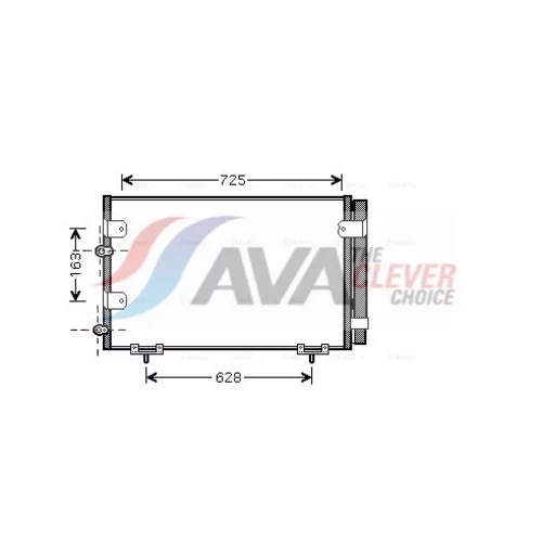 Kondenzátor klimatizácie AVA QUALITY COOLING TO5288D