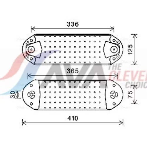 Chladič motorového oleja AVA QUALITY COOLING VL3072