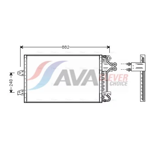 Kondenzátor klimatizácie AVA QUALITY COOLING VN5140