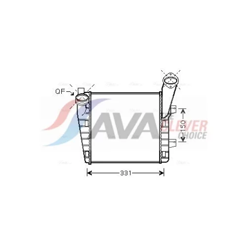 Chladič plniaceho vzduchu AVA QUALITY COOLING VNA4235