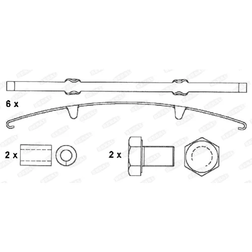 Sada brzdových platničiek kotúčovej brzdy BERAL 2903028004145504