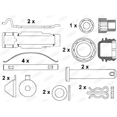 Sada brzdových platničiek kotúčovej brzdy BERAL 2916530004145694