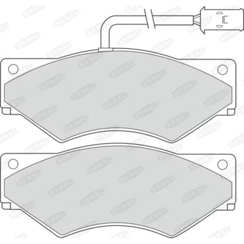 Sada brzdových platničiek kotúčovej brzdy BERAL 2900120004134753