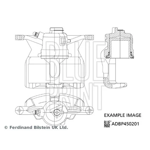 Brzdový strmeň BLUE PRINT ADBP450201 - obr. 2