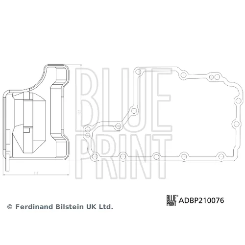 Sada hydraulického filtra automatickej prevodovky BLUE PRINT ADBP210076 - obr. 2