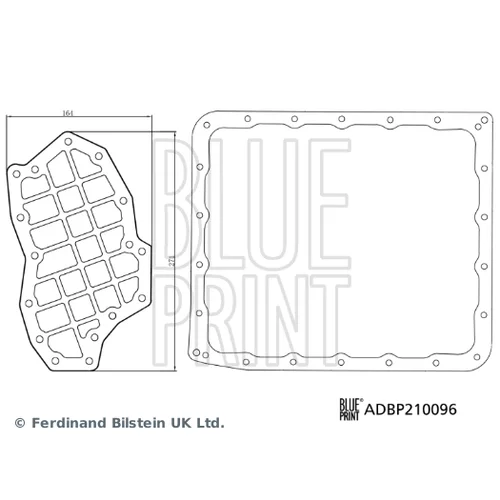 Sada hydraulického filtra automatickej prevodovky BLUE PRINT ADBP210096 - obr. 1